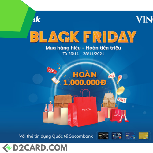 Nhiều ưu đãi cho chủ thẻ tín dụng quốc tế dịp Black Friday