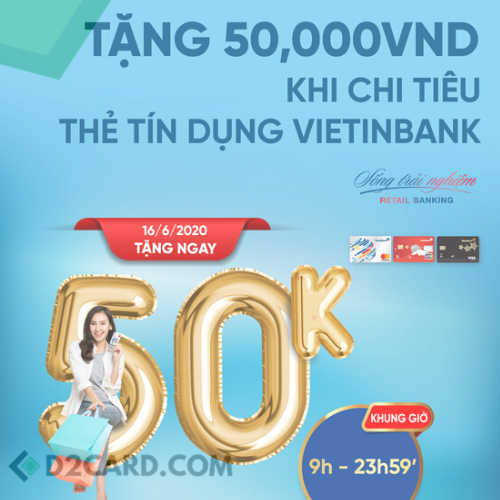 Hoàn ngay đến 50% cho mọi giao dịch chi tiêu thẻ tín dụng quốc tế