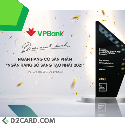 VPBank nhận giải thưởng 'Ngân hàng số sáng tạo nhất 2021'