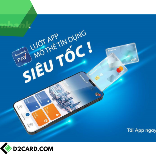 Mở thẻ tín dụng trực tuyến chỉ trong 5 phút với Sacombank Pay