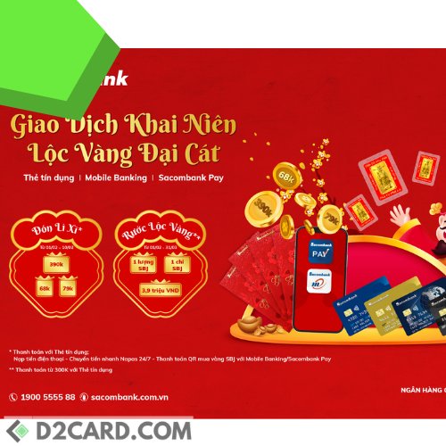 Sacombank tung loạt ưu đãi cho chủ thẻ tín dụng