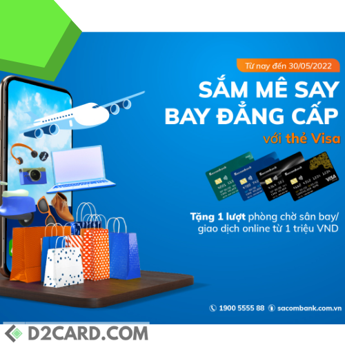 Sacombank ưu đãi khi thanh toán thẻ online