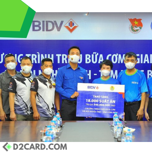 Ngân hàng BIDV trao 18.000 suất cơm hàng tặng đồng bào khó khăn tại TP. Hà Nội