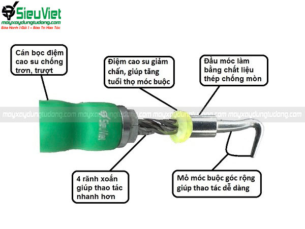 Móc buộc đai sắt thông minh Siêu Việt