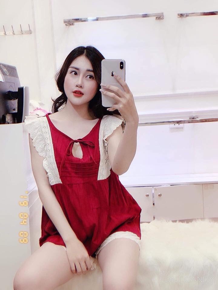 bộ ngủ màu đỏ