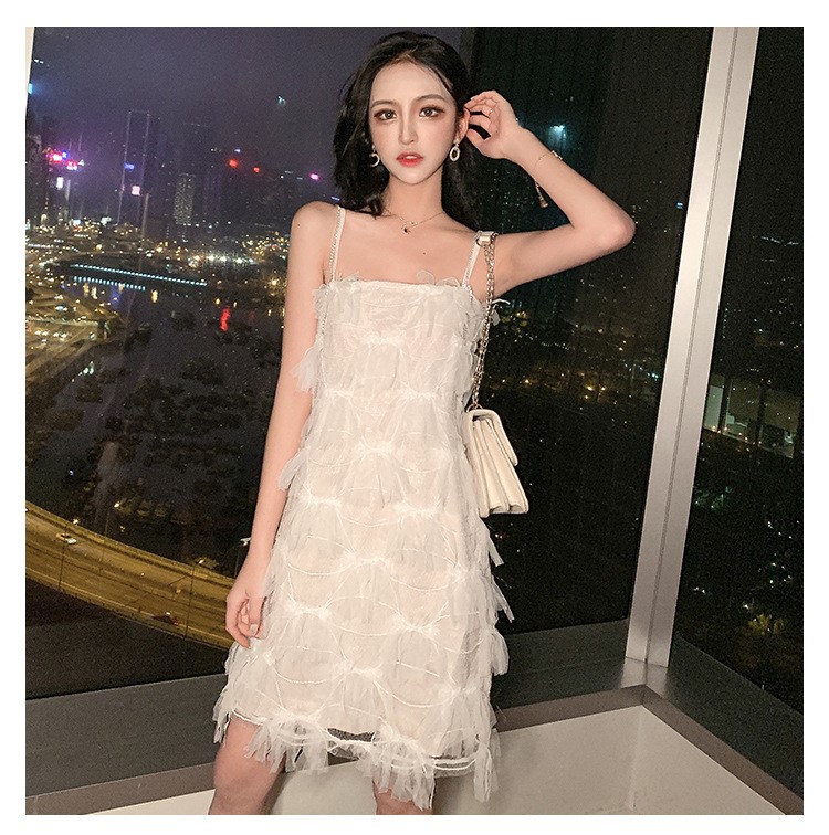 Váy 2 dây đá tiểu thư ren