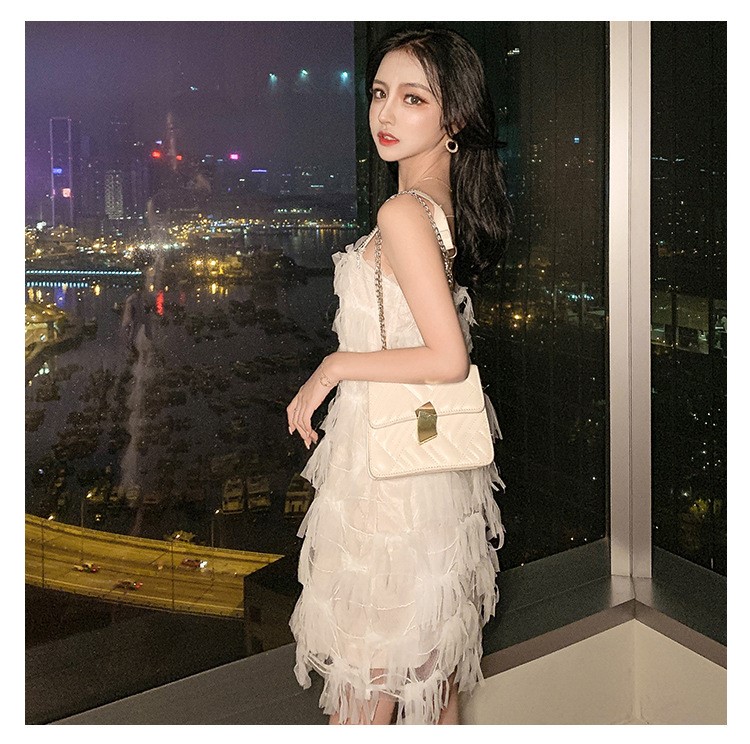 Váy 2 dây đá tiểu thư ren