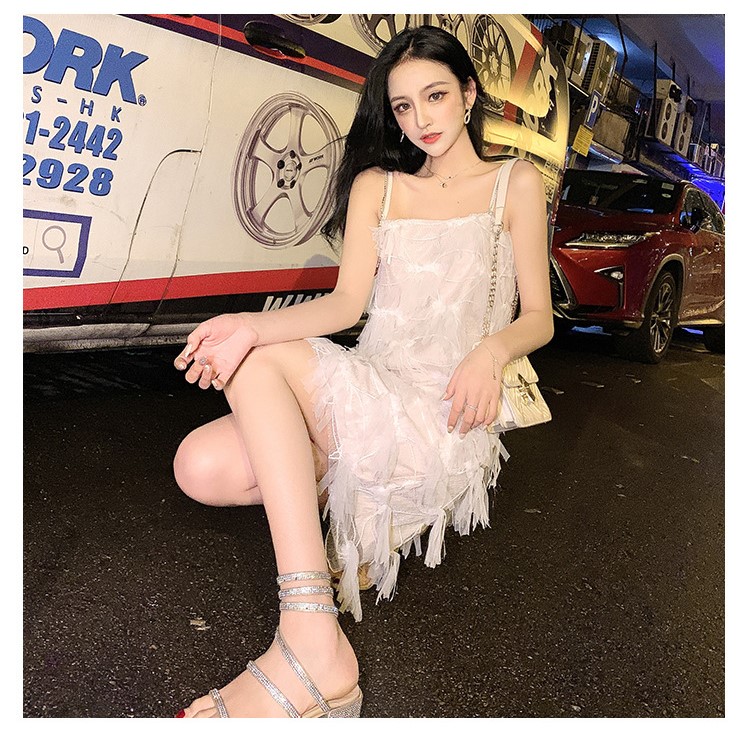 Váy 2 dây đá tiểu thư ren