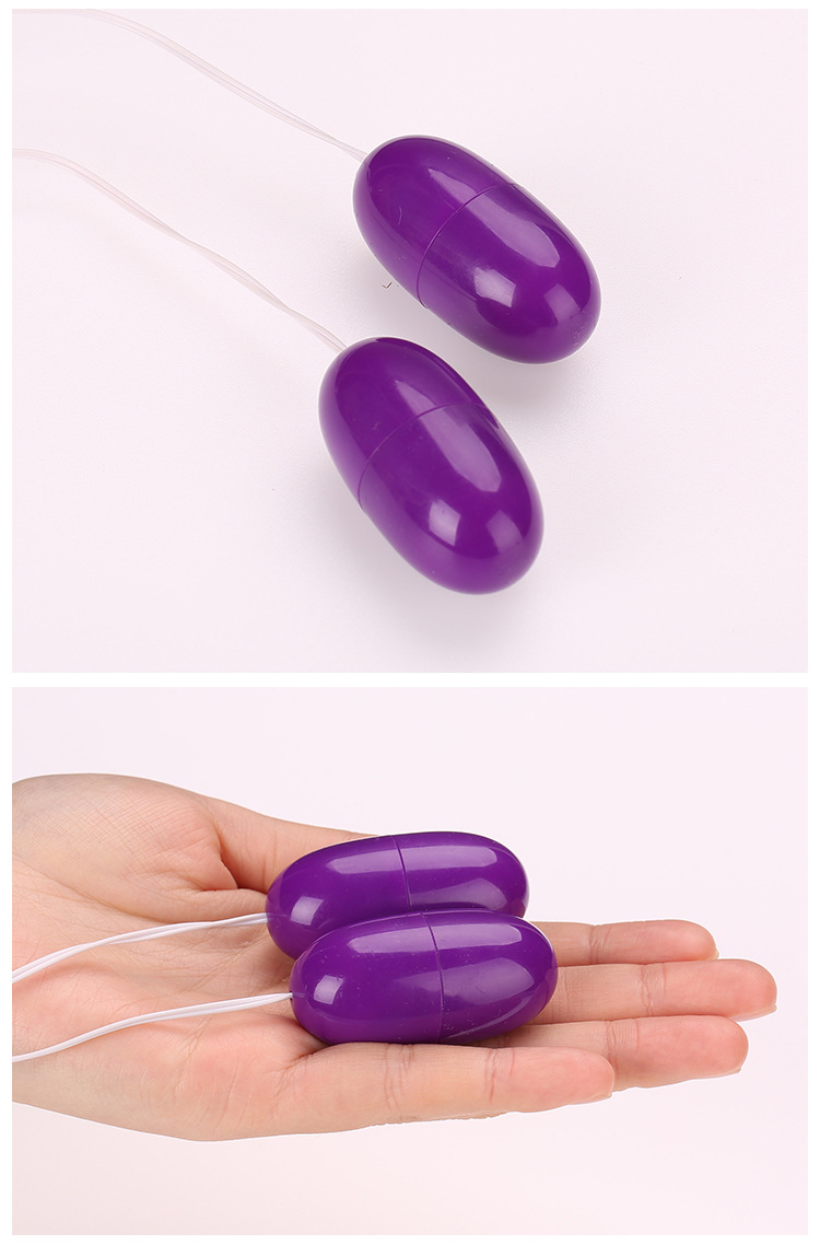 Trứng rung 2 đầu tím cắm USB 16 chế độ Massage