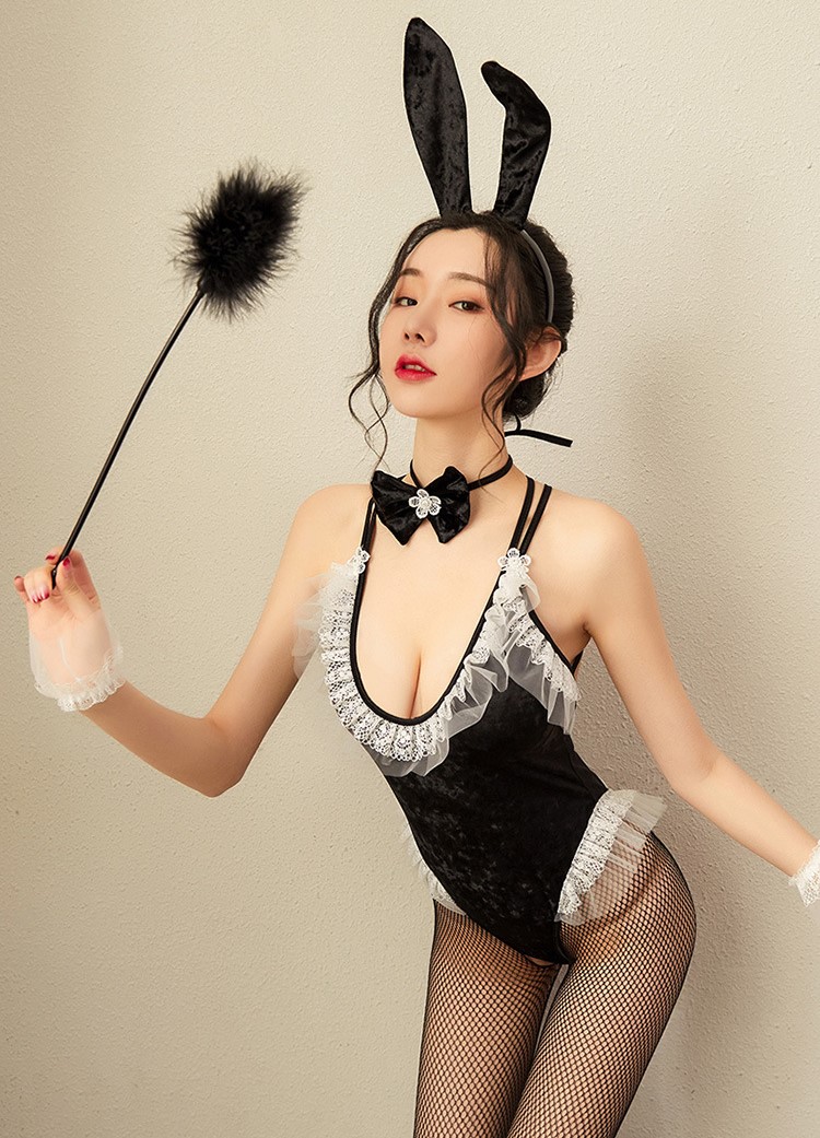 Cosplay jum thỏ nhung kim sa nhiều màu