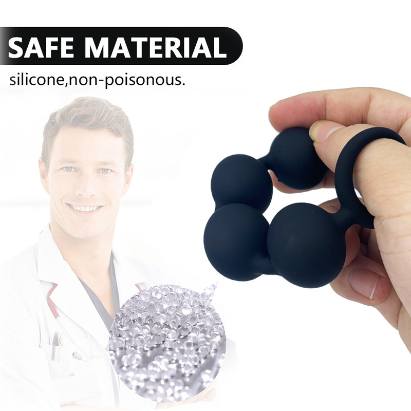 Chuỗi hạt hậu môn 4 viên bi tròn đặc