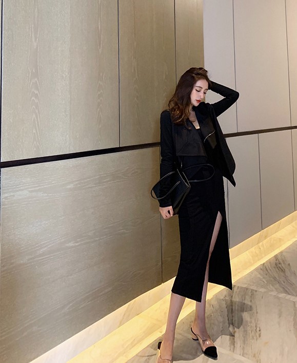 Áo khoác đi kèm váy dài cao cấp