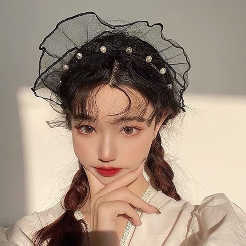 Bờm voan đen ngọc trai