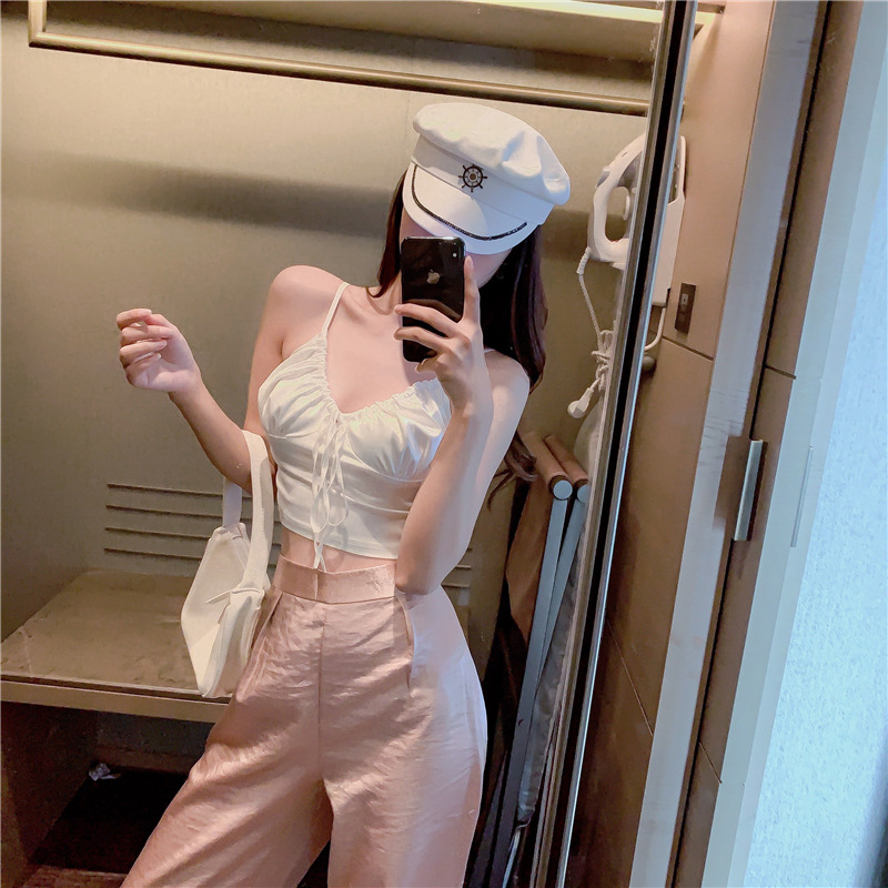 Áo Croptop buộc dây túm