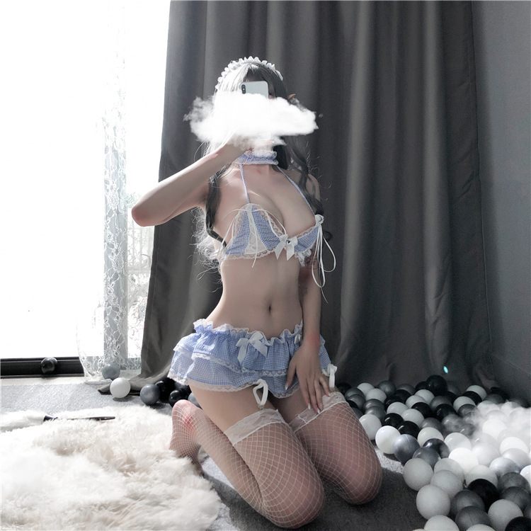 Đồ ngủ Cosplay 2 mảnh thủy thủ caro