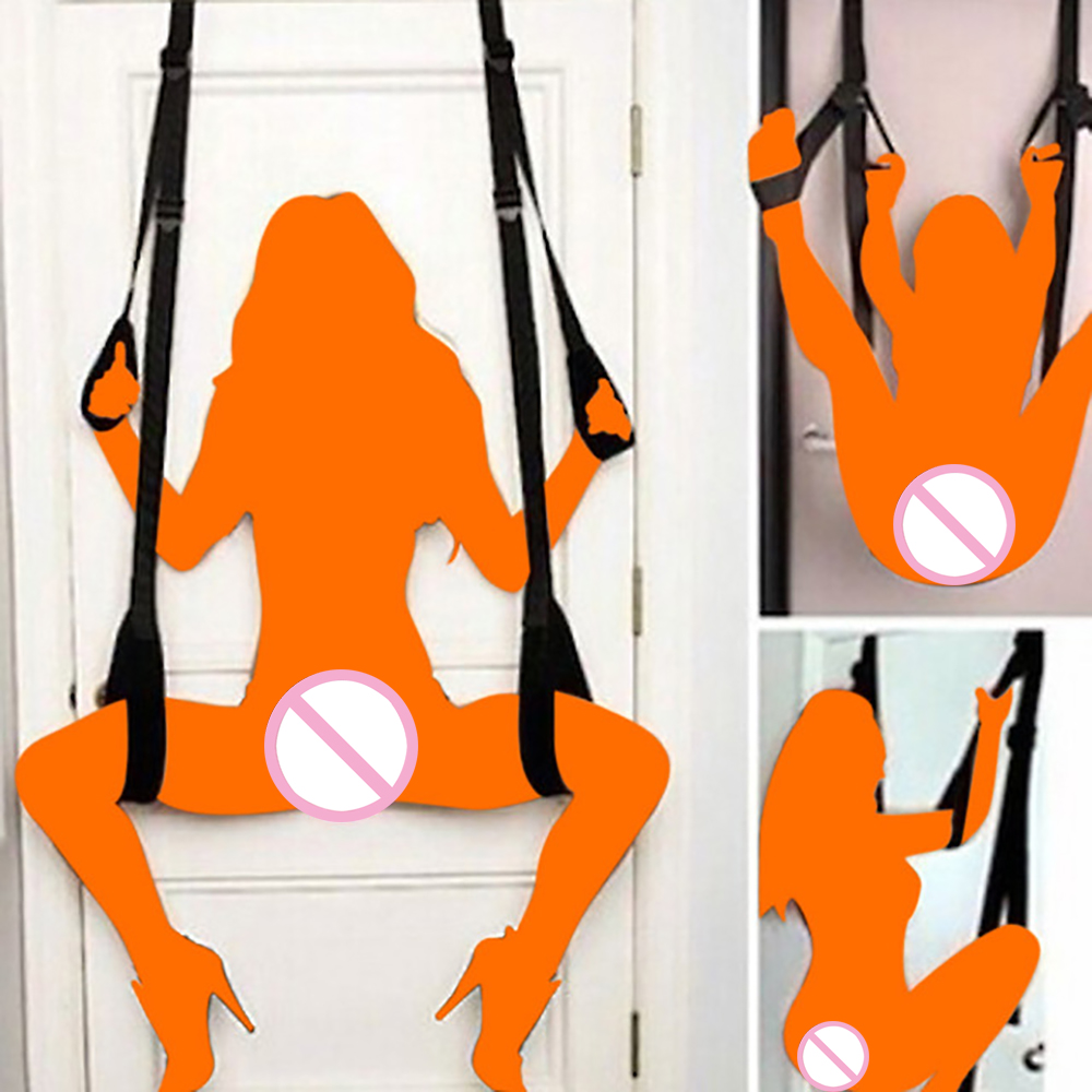 Set trói vào cửa treo lơ lửng Striper BDSM