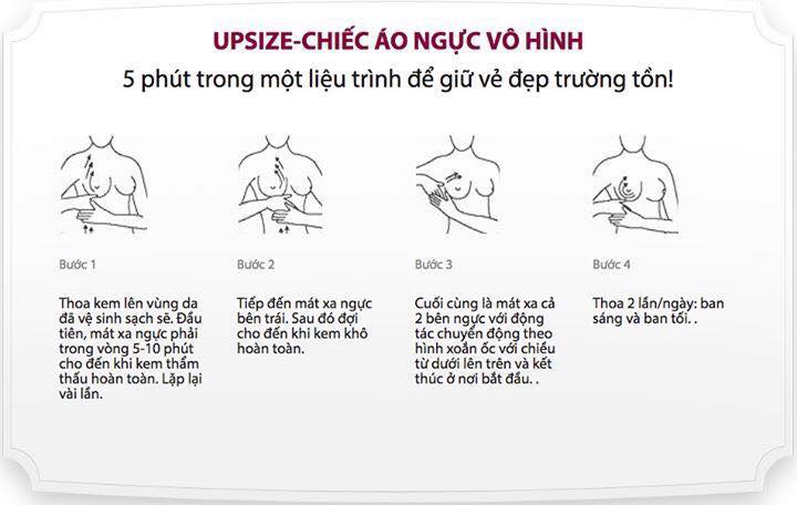 cách thoa kem nỏ ngực