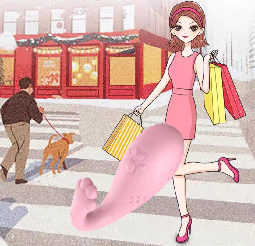 Máy rung Massage âm đạo hình đuôi cá sạc pin