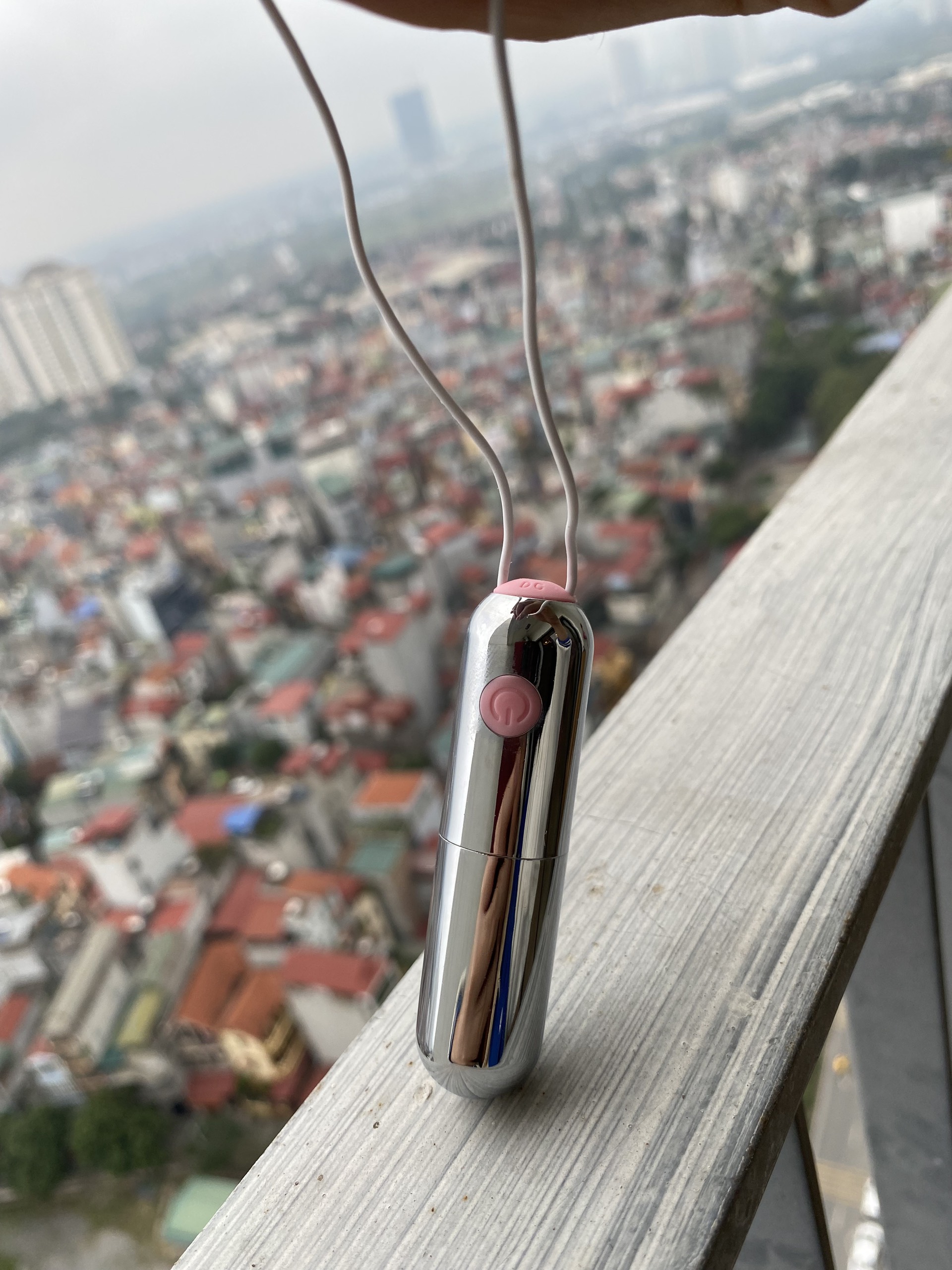 Trứng rung hình viên đạn bạc sạc Pin 10 chế độ rung Roselex