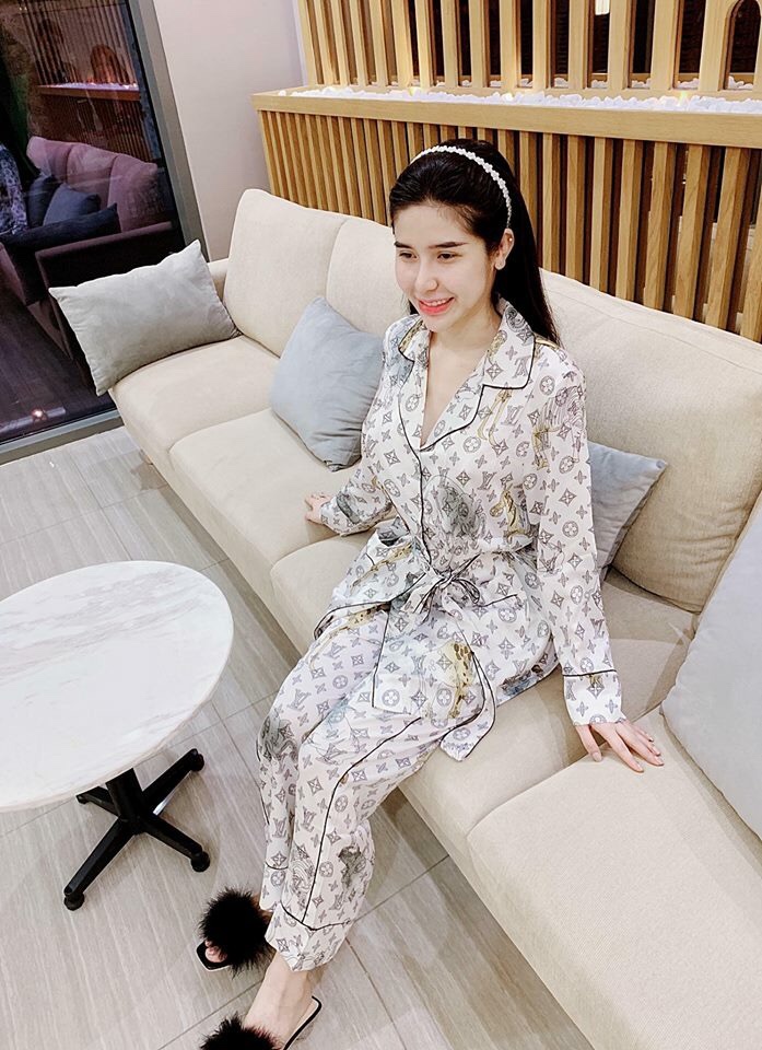 pijama lụa lv