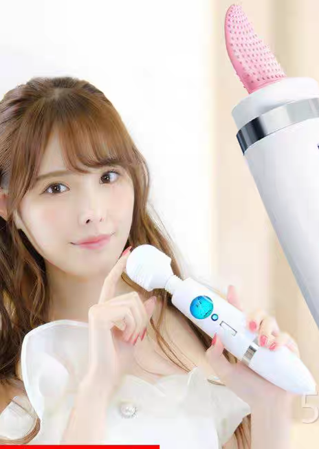 Chày rung massage âm đạo màn hình LED có lưỡi liếm gai