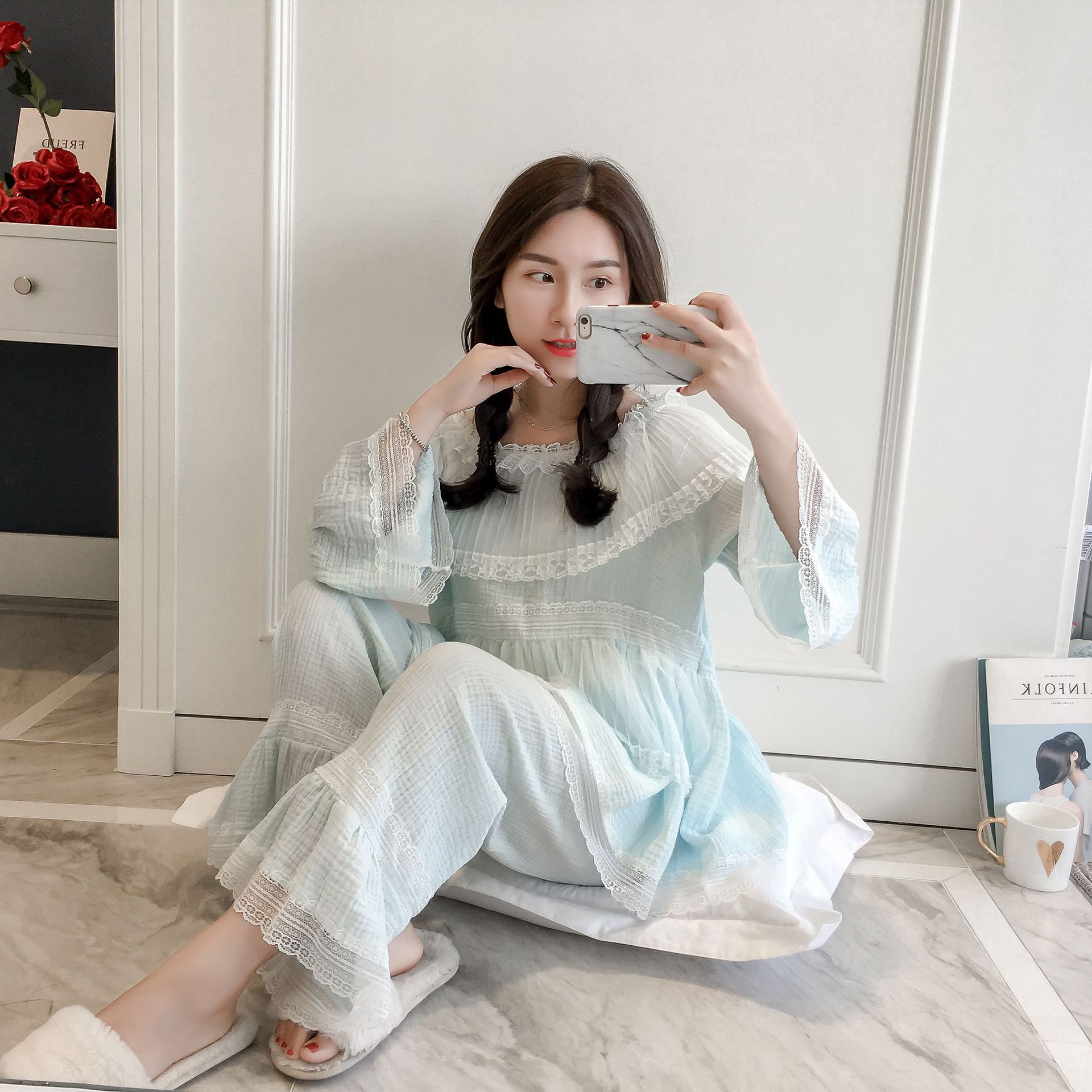 bộ ngủ pijama thô đũi