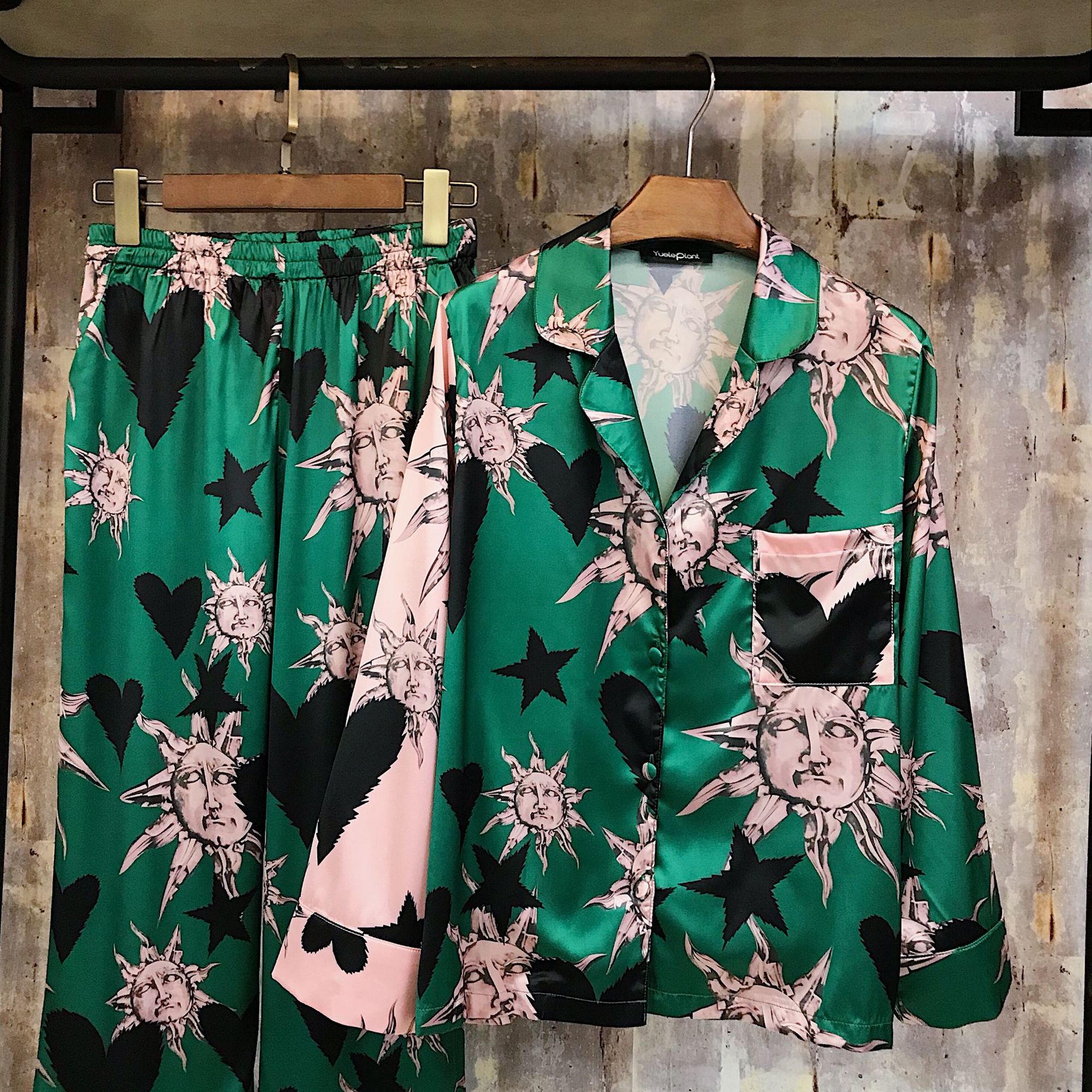 bộ pijama xanh