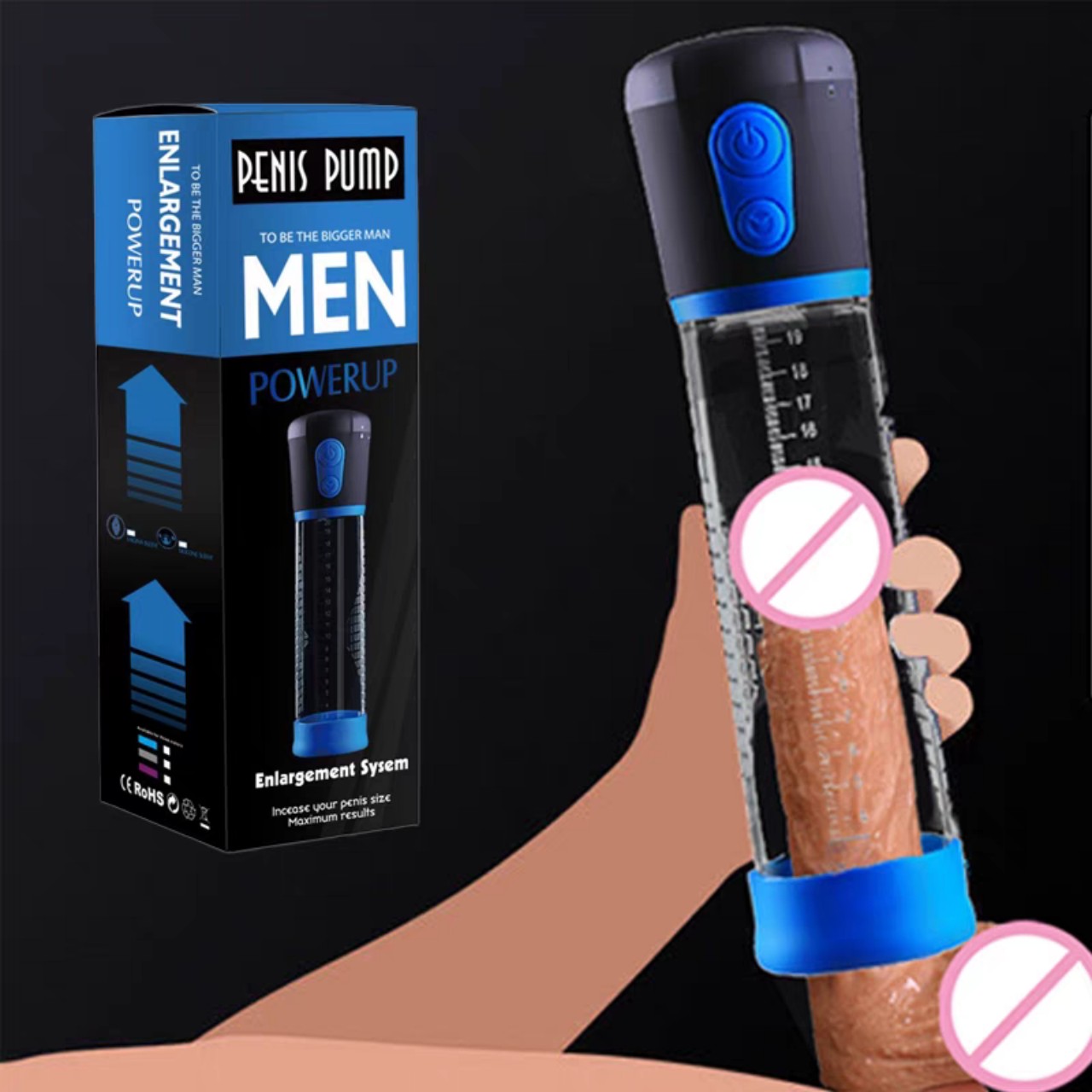 Máy tập dương vật Penis Pump tự động Men Powerup