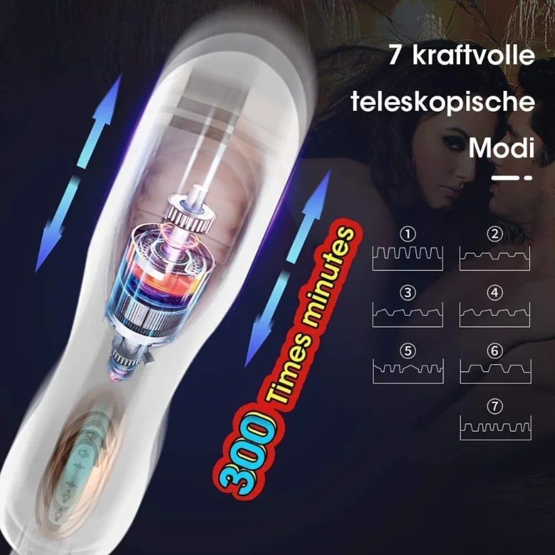 Âm đạo giả gắn tường tự động thụt rung âm thanh rên rỉ Wanle