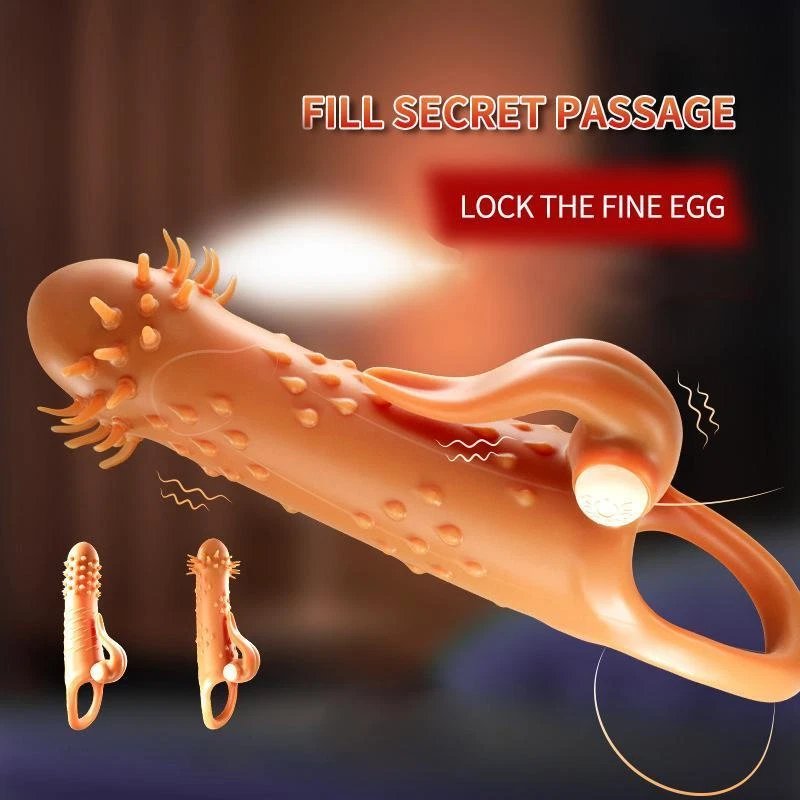 Bao cao su đôn dên Octopus Tentacle Penis Sleeve có xúc tu gai nổi tăng kích thích