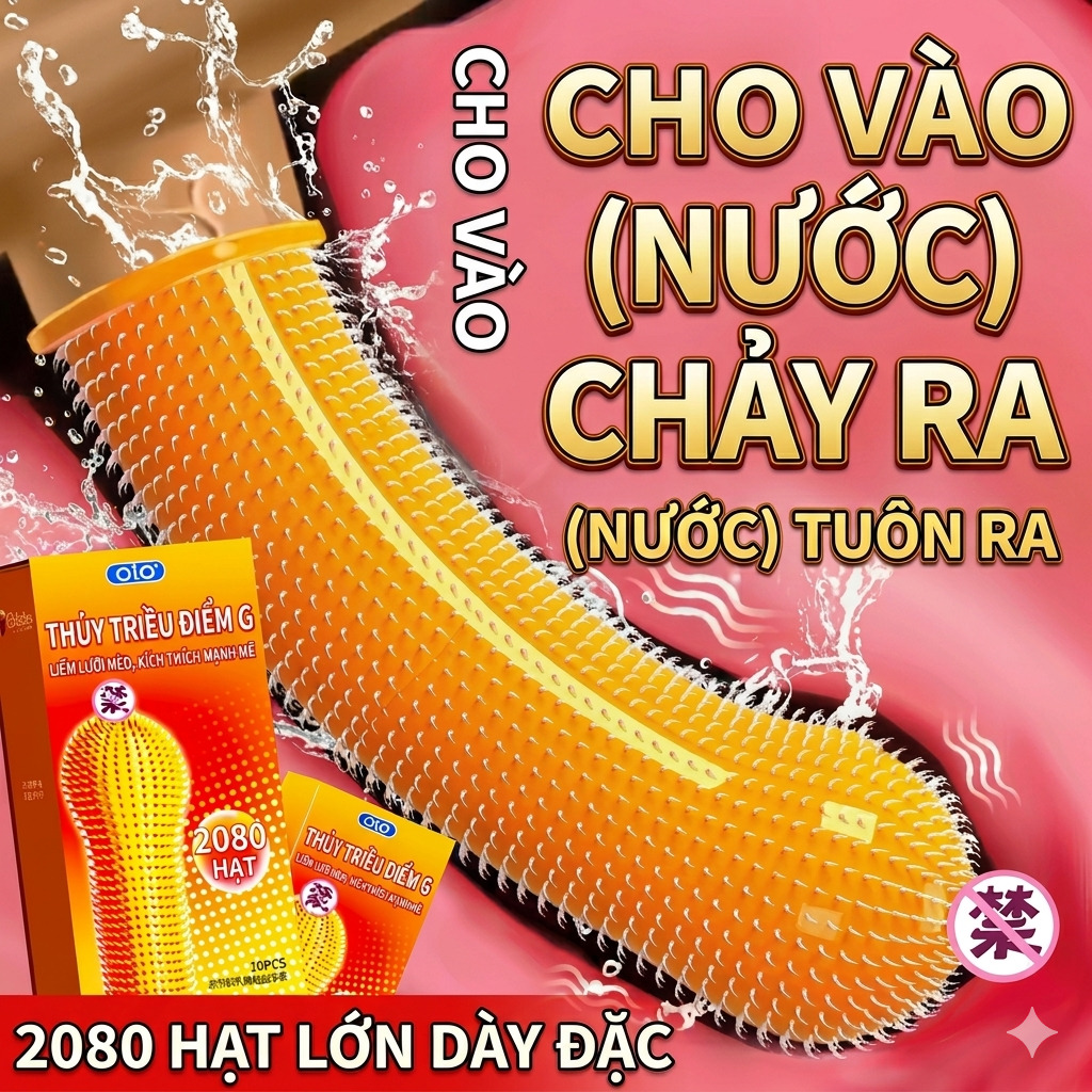 Bao Cao Su Gai 2080 Hạt OLO điểm G lưỡi mèo tăng khoái cảm