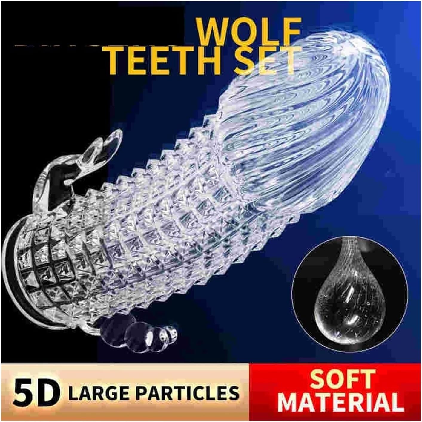 Bao cao su gai Crystal Silicon kích thích 3 trong 1
