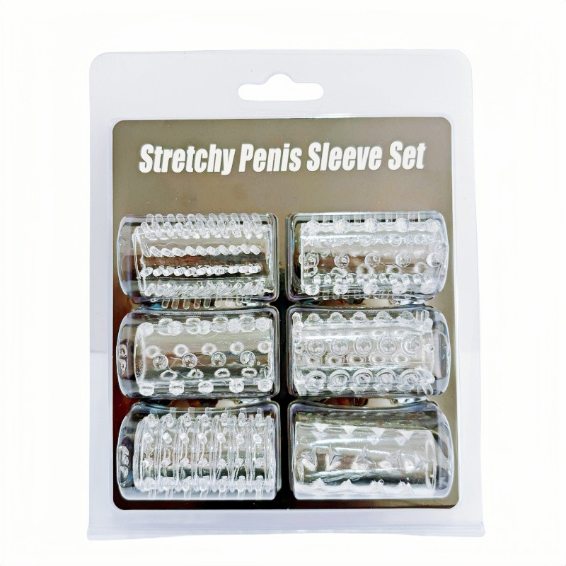Bộ 6 bao đôn dương vật Silicone có gai gân núm tăng kích thước và khoái cảm