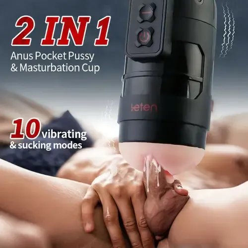 Cốc thủ dâm Leten Thunderstorm Grenade App rung cực mạnh hồng khít