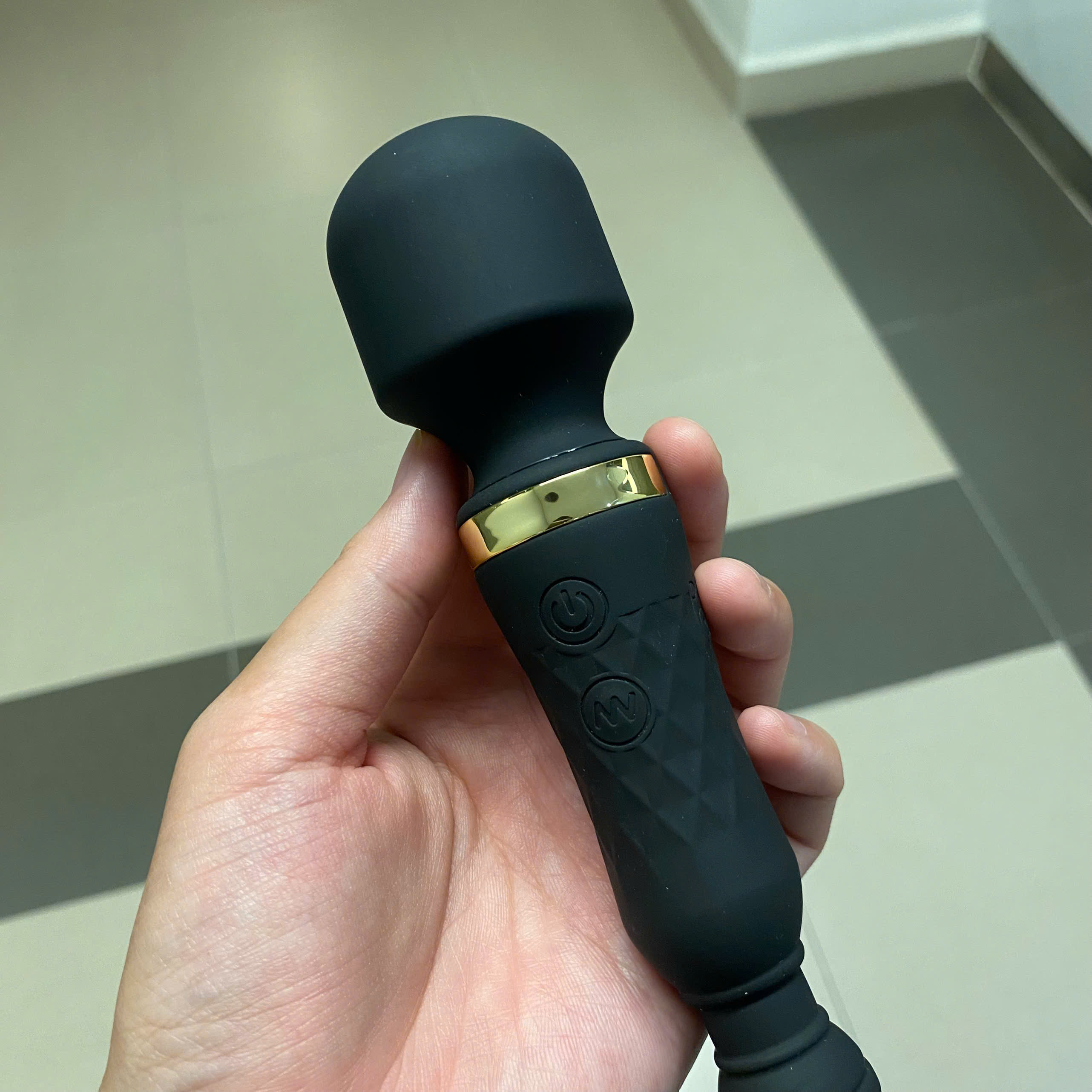 Dildo rung đôi silicone mềm nhiều chế độ rung hậu môn âm đạo