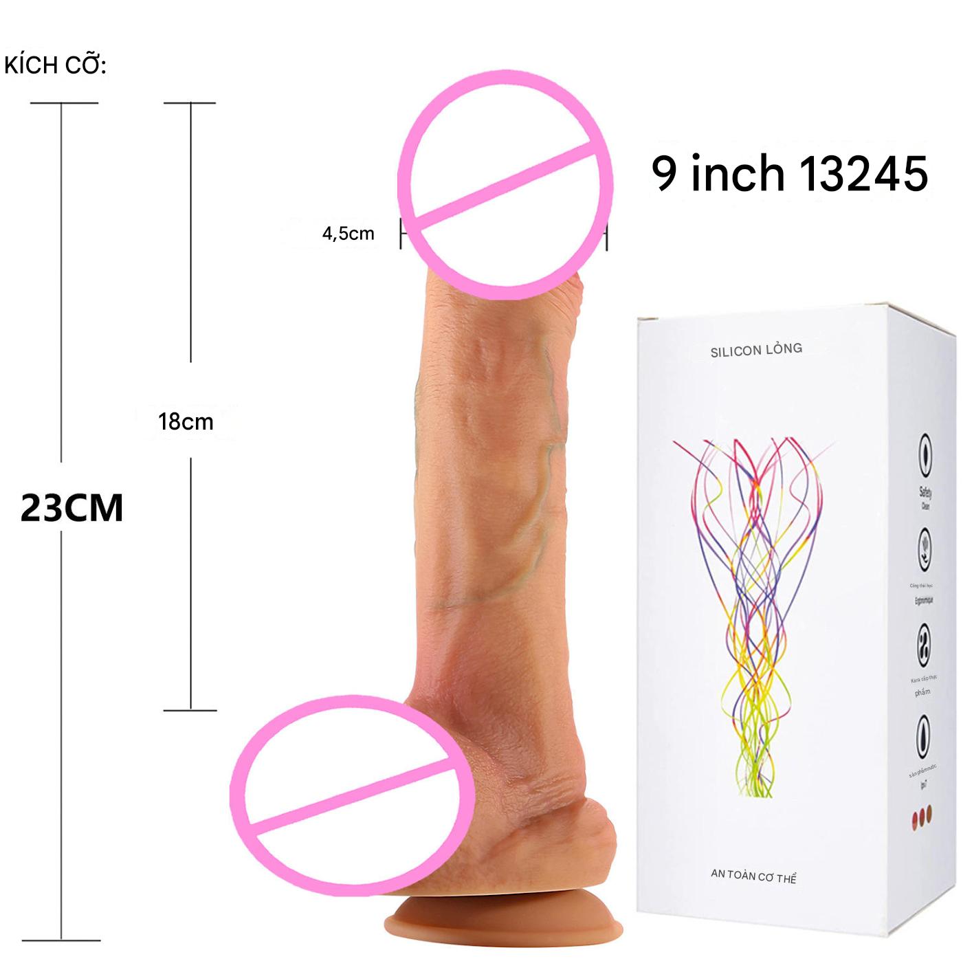 Dương vật giả bắn nước Sameyo Liquid Silicone Body-safe 8 inch