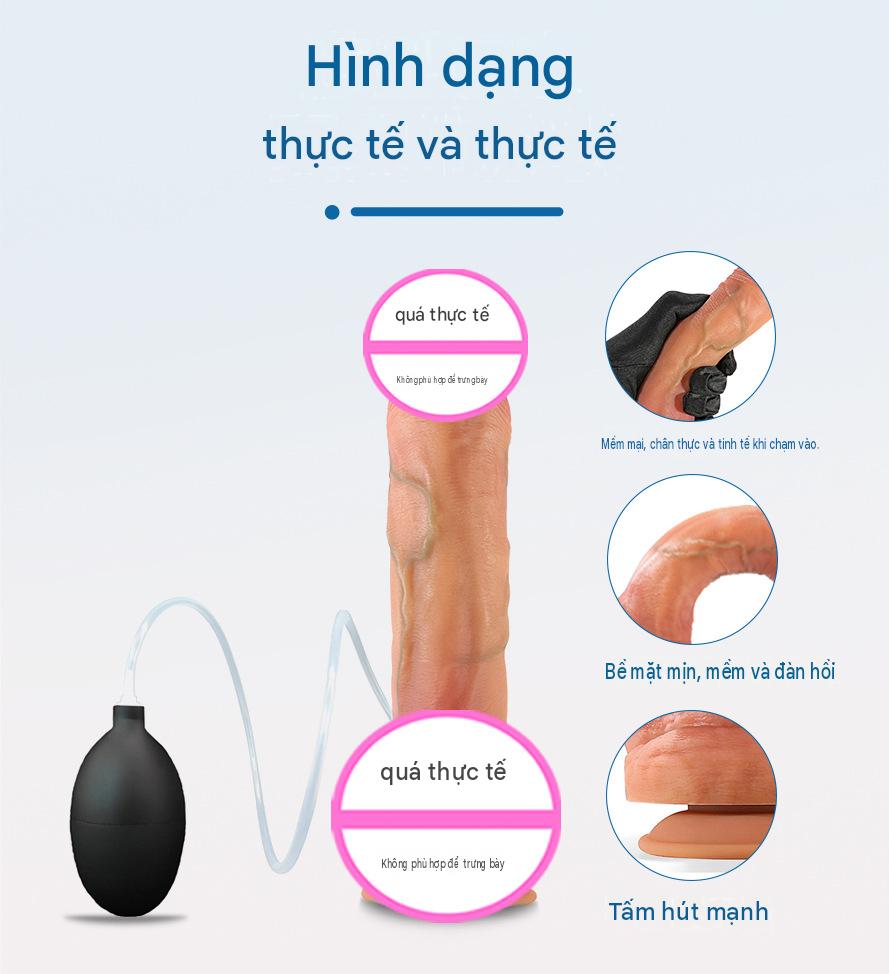 Dương vật giả bắn nước Sameyo Liquid Silicone Body-safe 8 inch