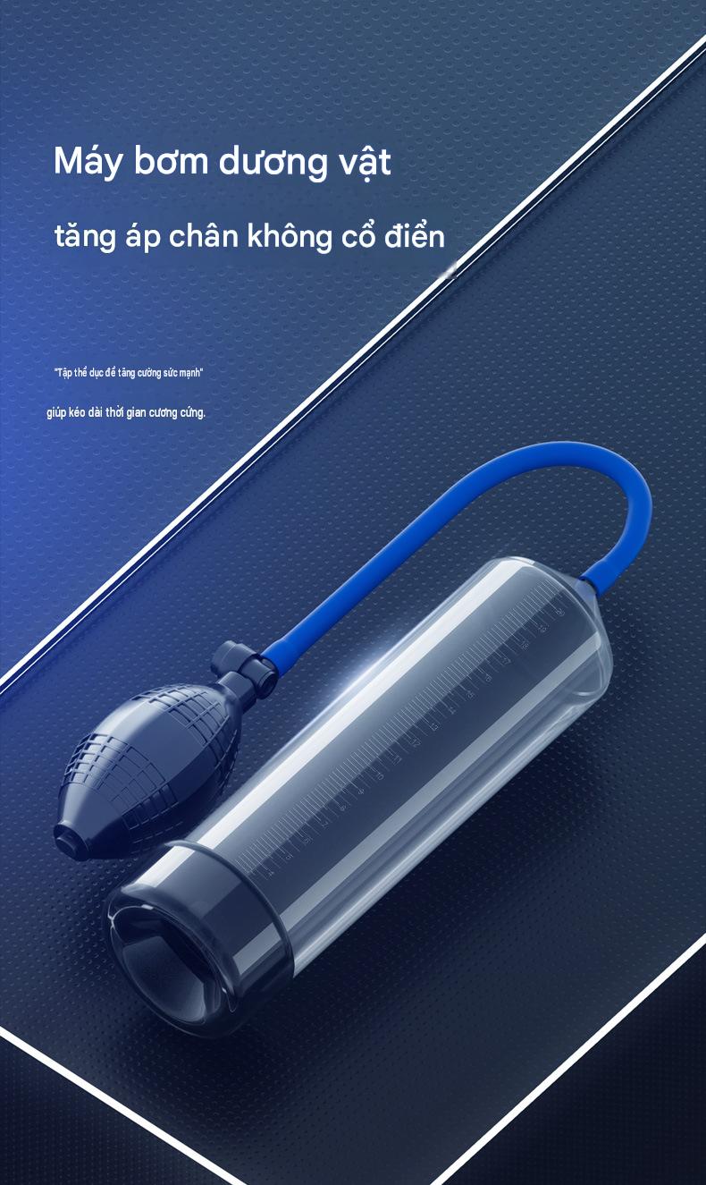 Máy tập dương vật bơm hút chân không tăng kích thước cơ chế tay bóp