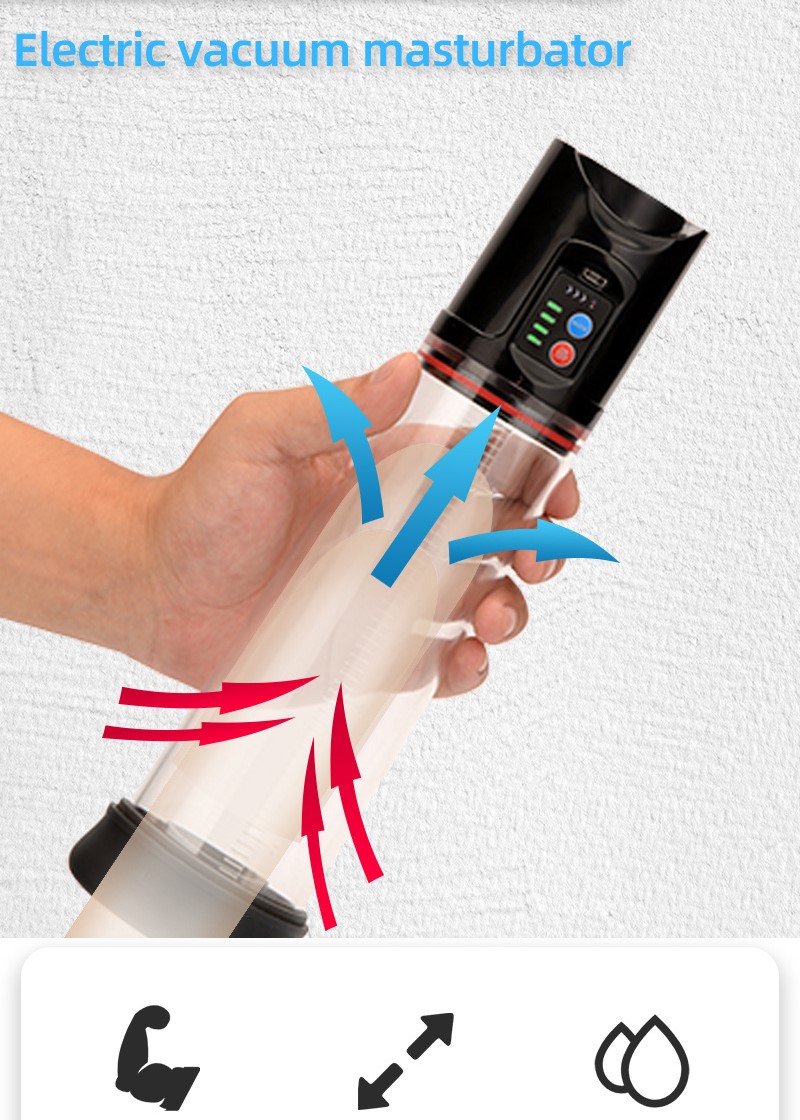 Máy tập dương vật Penis Pump tự động sạc pin tăng kích thước