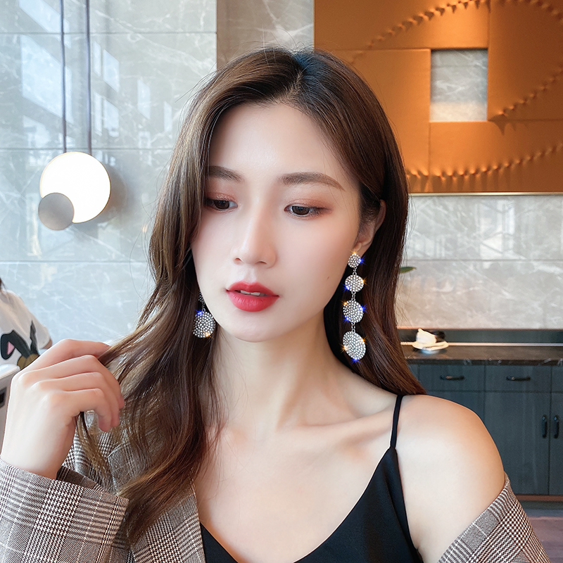 Khuyên tai bạc 4 hình tròn