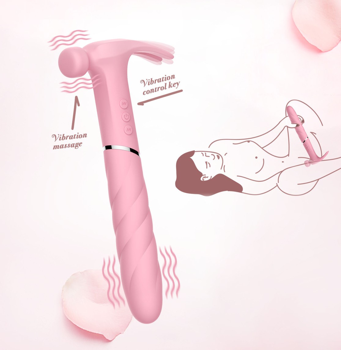 Máy rung âm đạo hình chiếc búa - Búa rung tình yêu