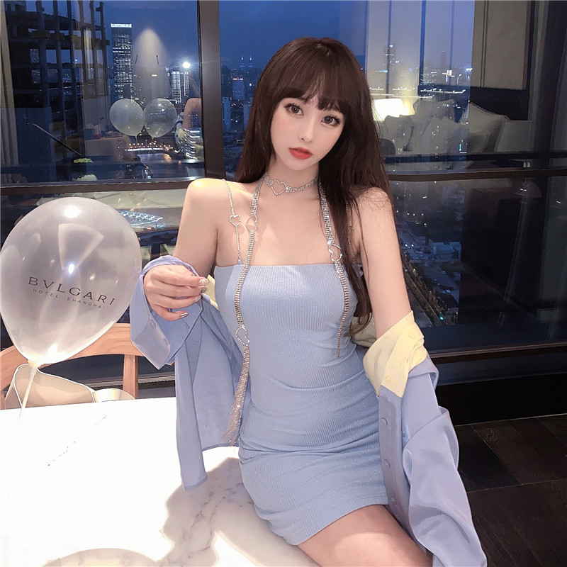 Váy body len dây sắt