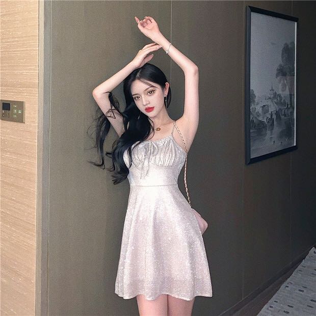 Váy nhũ 2 dây Quảng Châu