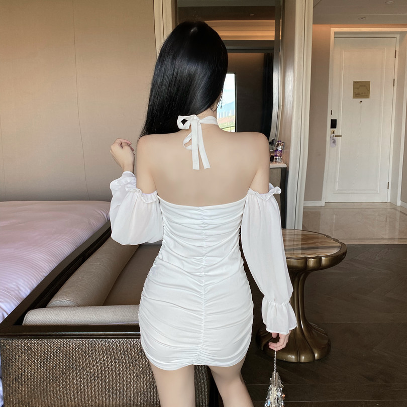 Váy body dài tay trong suốt
