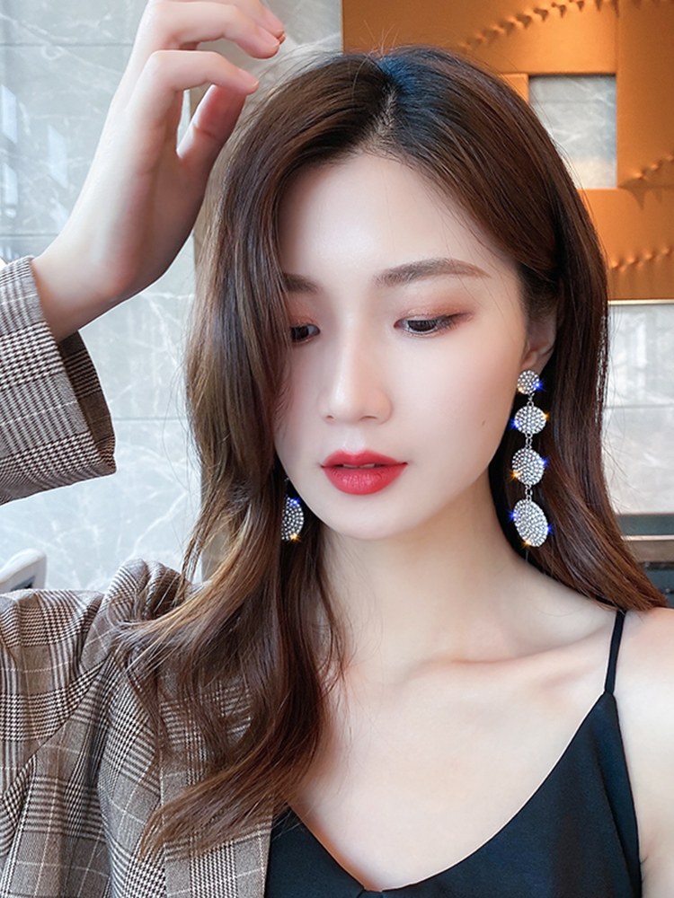 Khuyên tai bạc 4 hình tròn