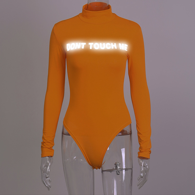 Bodysuit phản quang Don't Touch Me dài tay