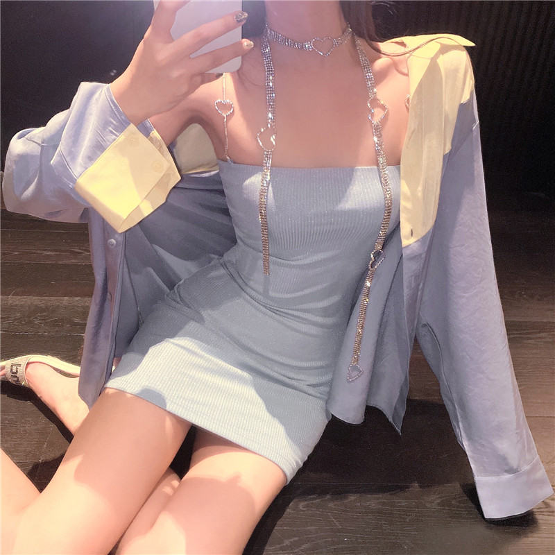 Váy body len dây sắt