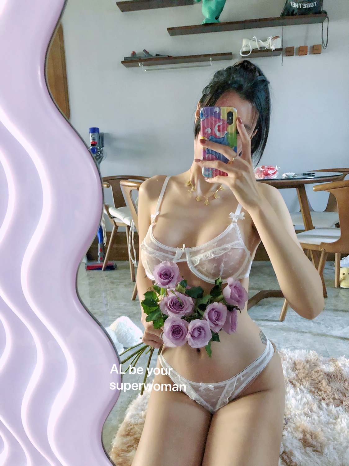 Đồ lót 2 mảnh chấm bi trái tim