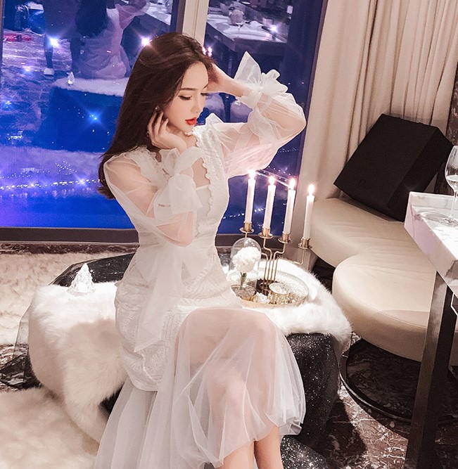 Váy dự tiệc tiểu thư sang trọng