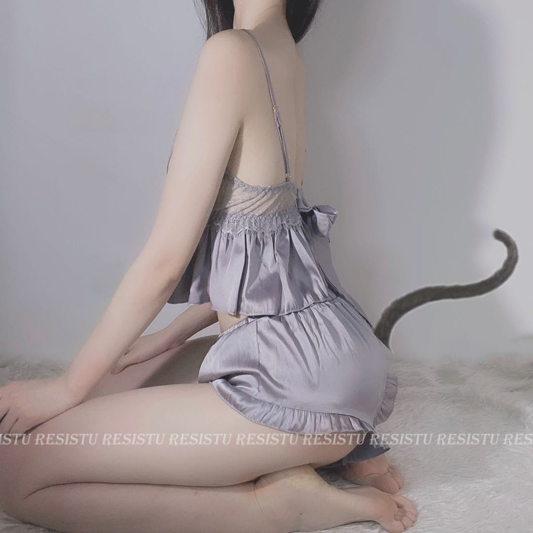 pijama lụa cộc
